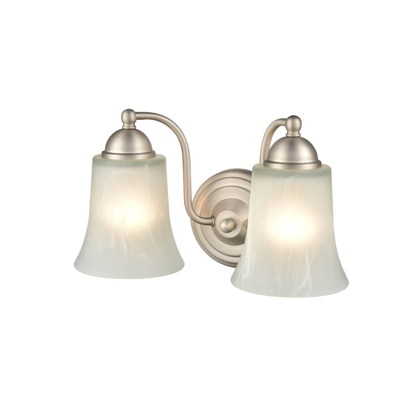 Krenzke 2 - Light Dimmable Vanity Light, Satin Nickel