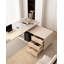 Bureau en L en pierre agglomérée de luxe italien avec armoire de rangement-1783663900