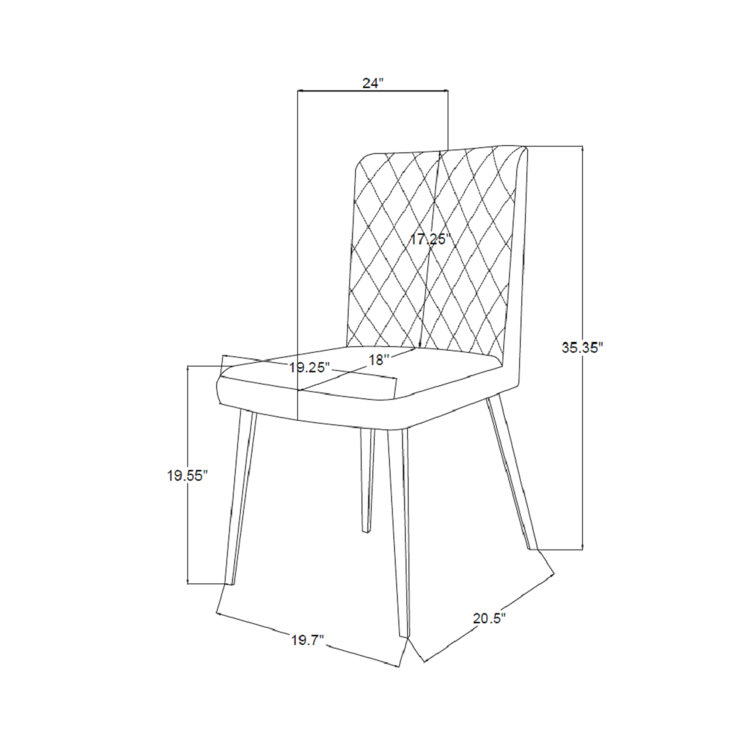 Samara 19'' H Upholstered Side Chair (Set of 2)