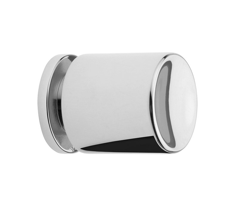 Bauhaus Round Knob, 0.98" H x 0.98" W x 0.98" D, Bright Chrome