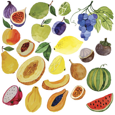 Fruits 1 Piece Wrapped Canvas Wall Art