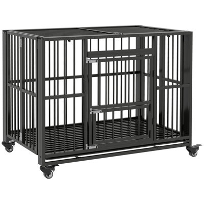 Steel Collapsible Pet Crate with 2 Doors
