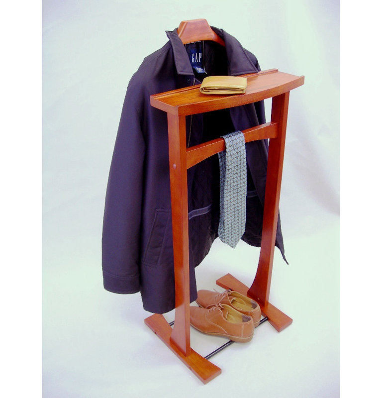 Freestanding Valet Stand, Cherry