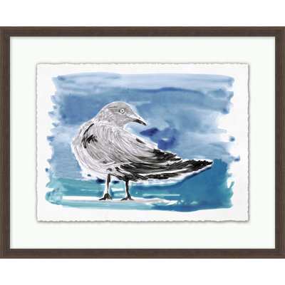 Lowcountry Gulls 3 - Peinture encadrée sur papier