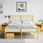 34.5cm W Steel Bedside Table-101281355