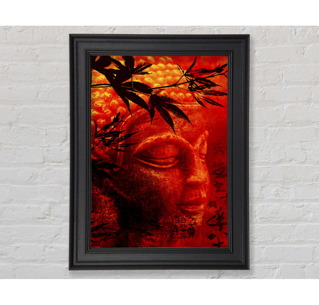 Bambus Buddha Burnt Orange - Bilderrahmen Kunstdrucke