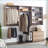 Closet Systems | Modern Wall-Mounted Modular | Warm Oak Finish | Oak | Wood-122067705