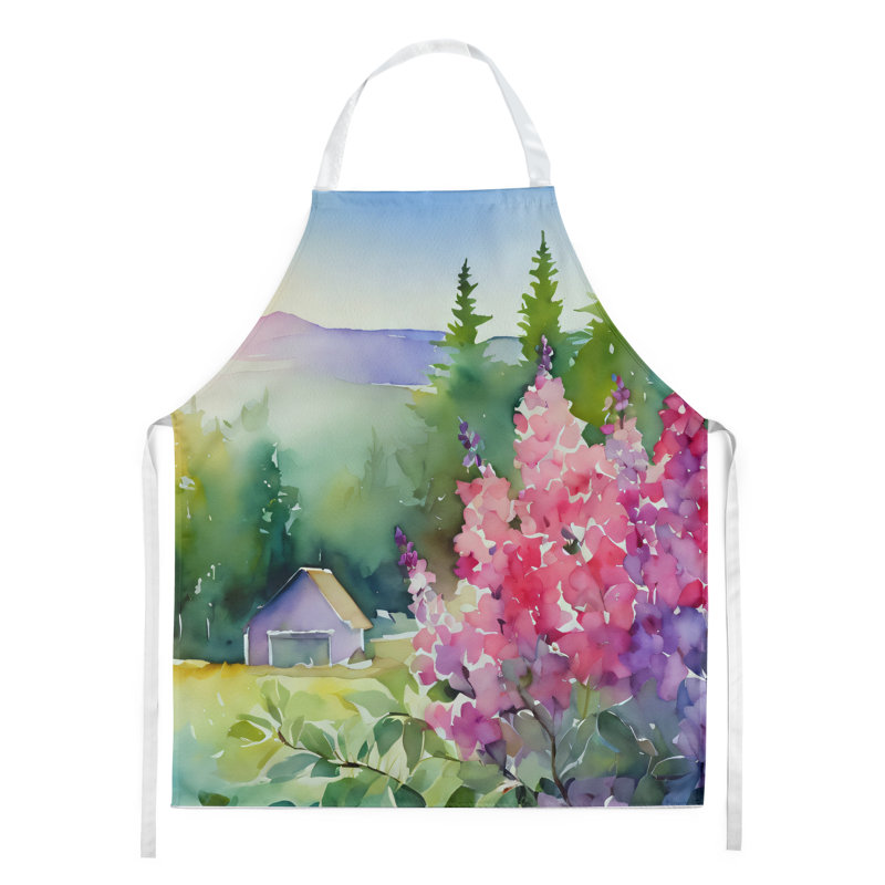 Iris du Tennessee en tablier aquarelle, Vert, Idaho Syringa