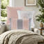 Ensembles de literie à motif floral moderne, édredon en satin de coton gris pêche, chambre confortable