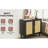 Stylish Particleboard Sideboard With Door And Adjustable Shelf Setup Bedroom Accents Practical Options