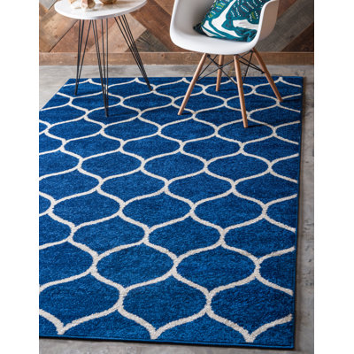 Tapis bleu Lllan