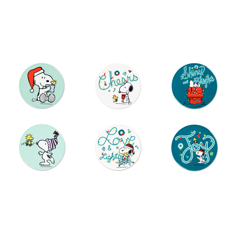 Peanuts Shiny And Bright Round 1 Piece Coaster