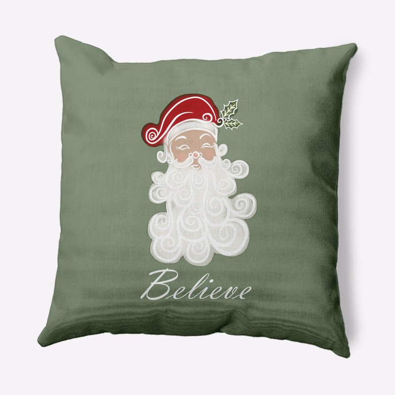 Believe In Santa_Sq, Vert sauge, 26 po x 26 po, Non