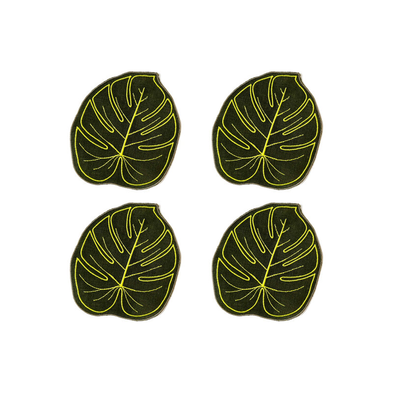 Monstera Leaf Cocktail Napkins