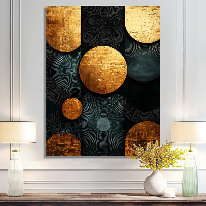 Poole - Abstract Canvas Art Print, H 20 po x l 12 po, Toile tendue, Ne s’applique pas