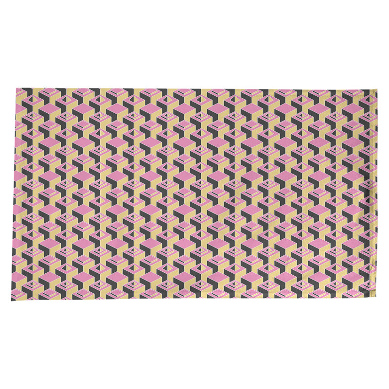 Nappe de gratte-ciels classiques, Rose/jaune