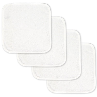 Ensemble de 4 débarbouillettes 100% coton
