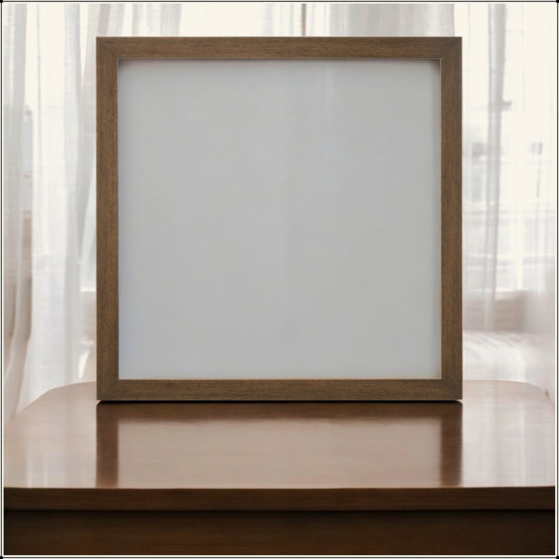 Miroir à finition chêne