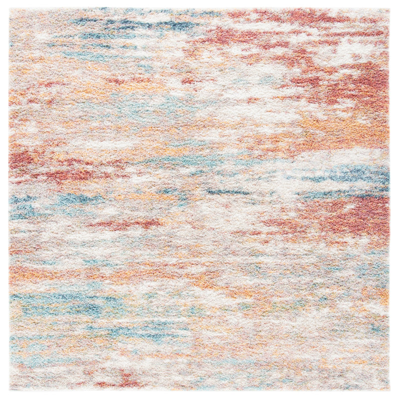 Covent Performance Abstract Rug, Square 6'7"