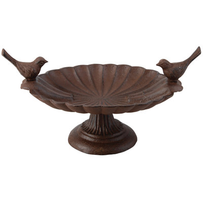 Bird Bath with 2 Birds