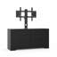Commode télé moderne ajustable - convient aux téléviseurs de 32 à 75 pouces - 4 grands tiroirs - Console de rangement pour le salon ou la chambre à coucher - Armoire de divertissement élégante - Couleur: noir