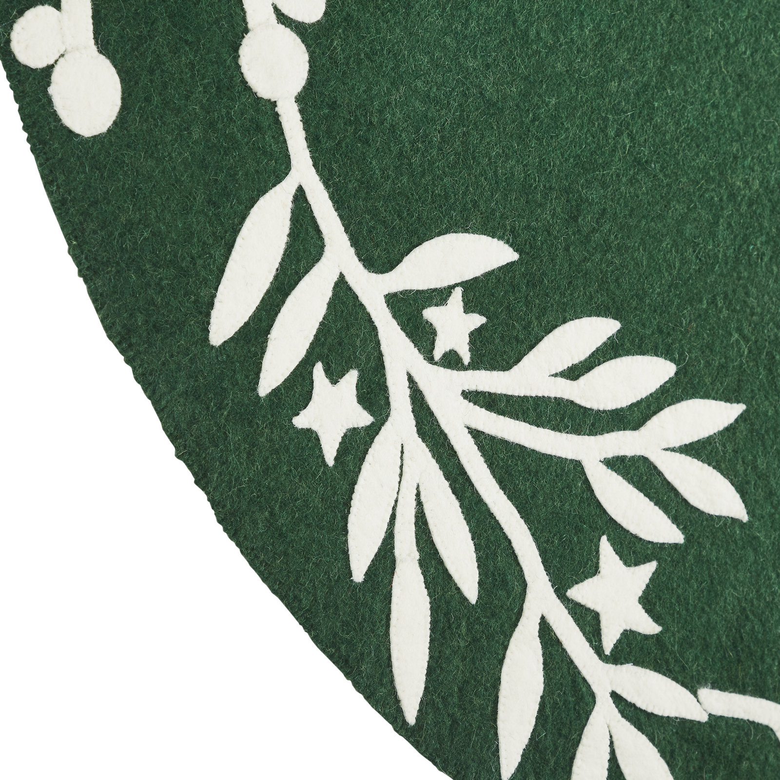 Wool Tree Skirt, 60", Green