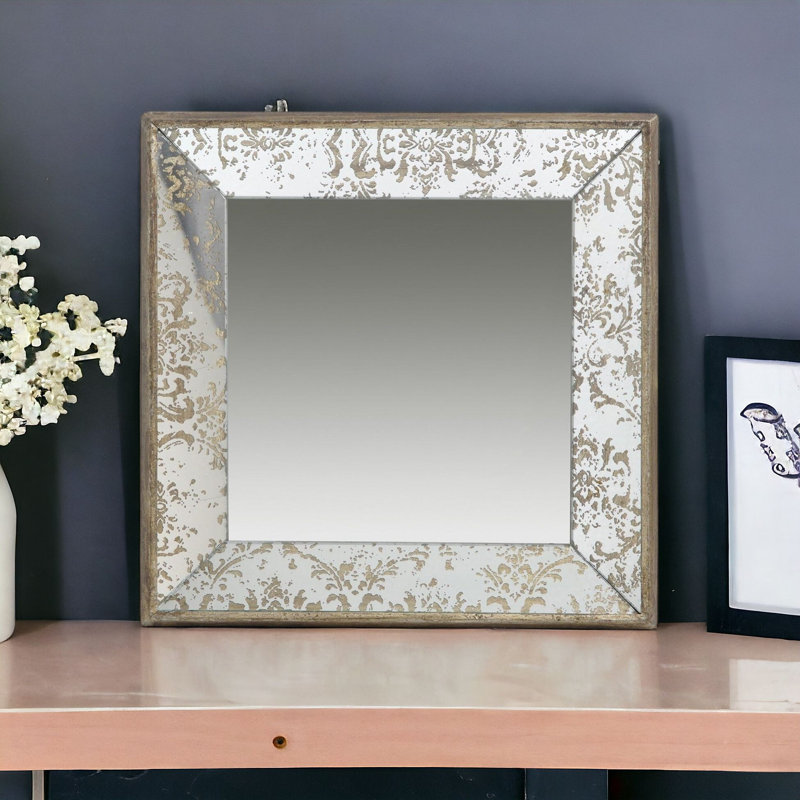 Miroir d'appoint, Duplicata 15,5 po x 15,5 po, Carrée