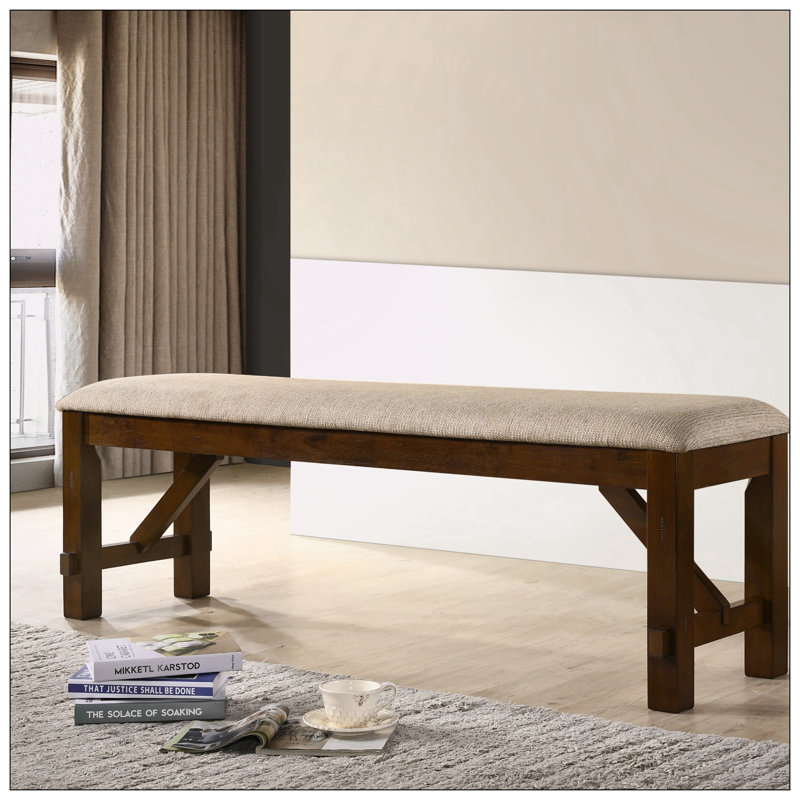 Banc rembourré en tissu Casidy