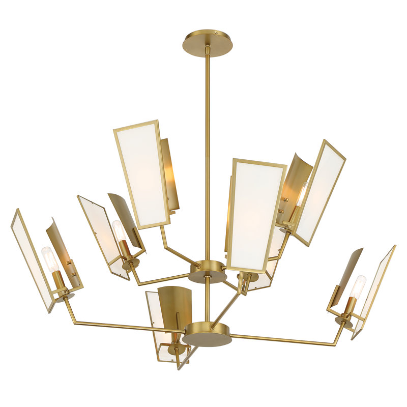 8 - Light Dimmable Geometric Chandelier