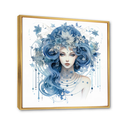 Signe du zodiaque vierge sur toile