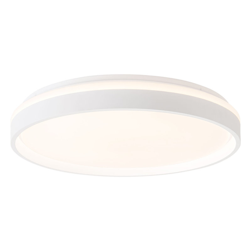 Beanie 15-in White dimmable LED Flush Mount, 20-in, White