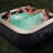 Intex 120 Volt 4 Person 140 - Jet Plastic Square Inflatable Hot Tub in Gray