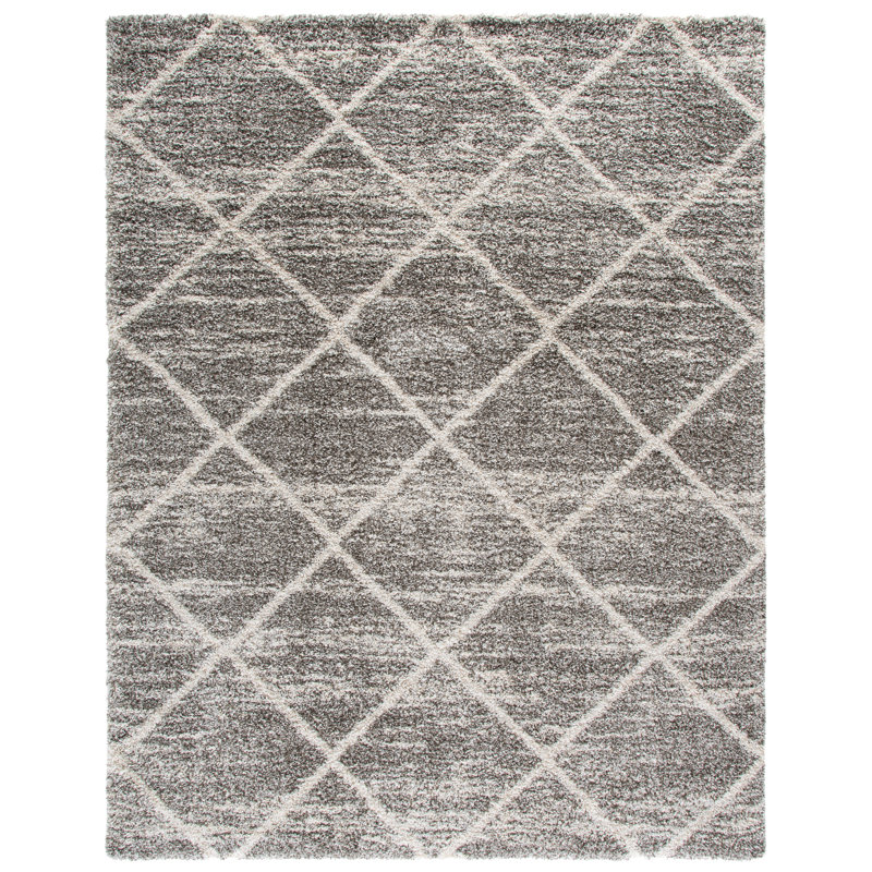 Goines Performance Geometric Rug, Round 5'3"