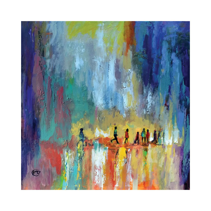 The Crossing by Kip Decker - Wrapped Canvas Painting, 30.48 cm H x 30.48 cm W