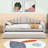 Twin Velvet Upholstered Daybed with Trundle and USB Charging Station-1351845301