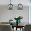 Luminaire suspendu industriel de style lanterne de style lustre campagnard Geradina