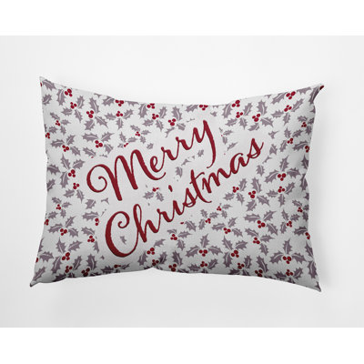 Merry Christmas with Holly Accent Pillow_PHFW1587PU14
