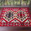 Grand canapé avec repose-pieds et revêtement Kilim