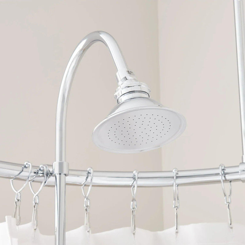 Gooseneck 59" Tub & Shower Faucet, Chrome