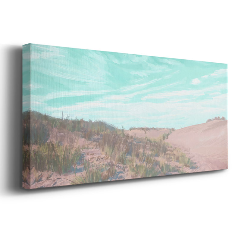 Dunes à l'aube IV - Toile tendue avec châssis - Prêt à être accroché, H 12 po x l 30 po