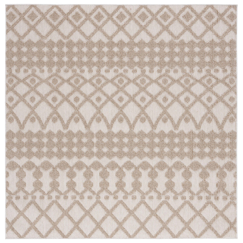 Tapis d'intérieur / extérieur de style sud-ouest Paradigm Performance, Carré 6 pi 7 po