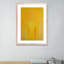 Figures in a Souk Yellow Framed Print-48617727-48617728