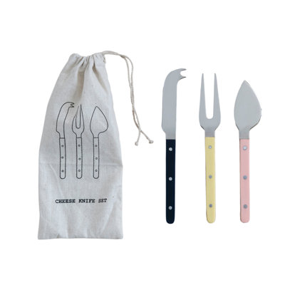 Artisan Stainless Steel Resin Cheese Knife Set