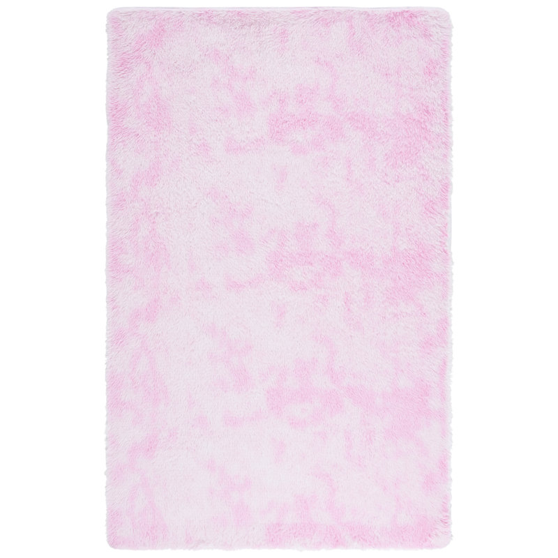 Zura Shag Performance Abstract Rug, Round 4'