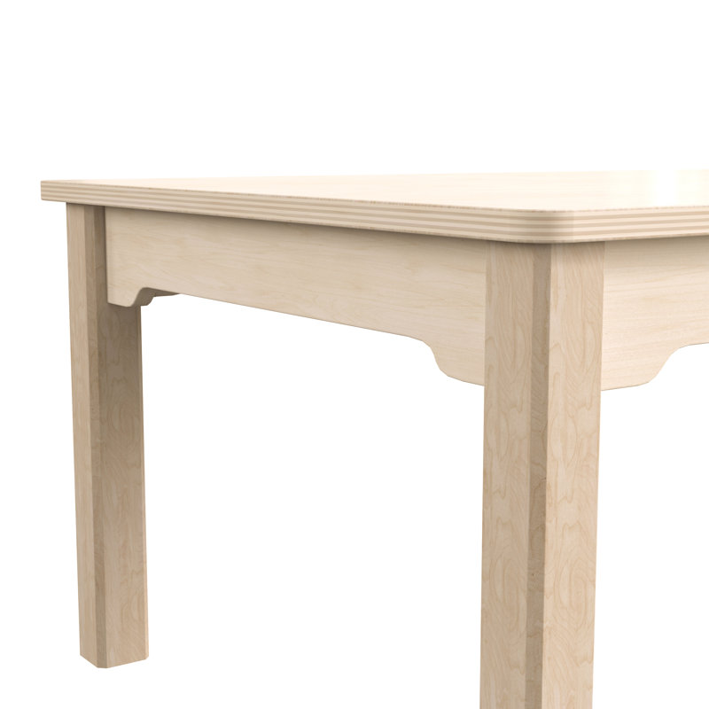 Table d'activités en bois pour enfants d'âge préscolaire Bright Beginnings, H 14,5 po x L 47,25 po x l 23,5 po