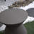 Colfin Patio Corner Table with Faux Terrazzo Finish