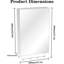 Armoire à pharmacie à fixation en surface 16 po x 24 po, tablettes multiples, aluminium de haute qualité, charnières silencieuses réglables en aluminium formaldéhyde à utiliser, rangement facile à assembler