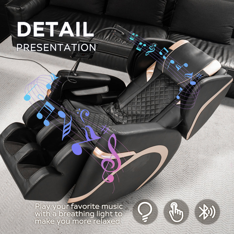 Fauteuil inclinable de massage complet du corps CloudRest 2026 Zero Gravity avec compression d'air, thermothérapie, massage des pieds et modes automatiques
