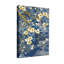 Plantes et fleurs à motif floral bleu et doré-1179946963