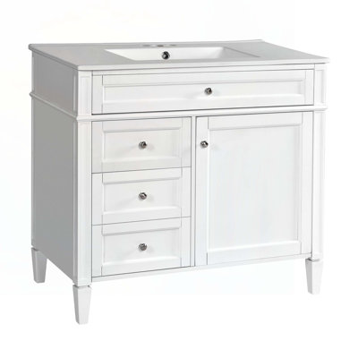 Bathroom Vanity with Sink,Storage Cabinet with 2 Drawers
